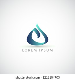 business logo water drop vector sign