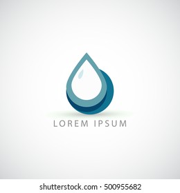 business logo water drop vector sign