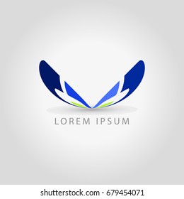 business logo wings vector sign