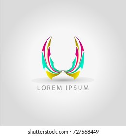 business logo wings vector sign