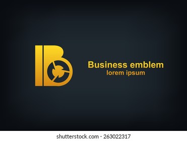 Business logotype in the form of the letter "B" design template, Stylized business logo idea, Vector illustration Eps 10