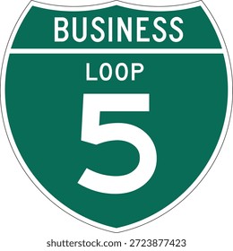 Design de sinal interestadual de estrada de Loop de Negócios 5