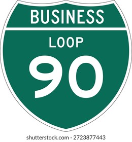 Business Loop 90Design de sinais interestaduais de autoestrada