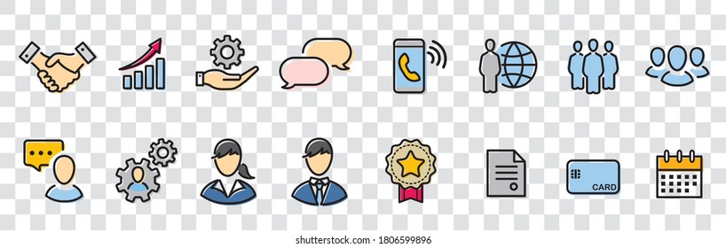 business loyalty icons vector sign