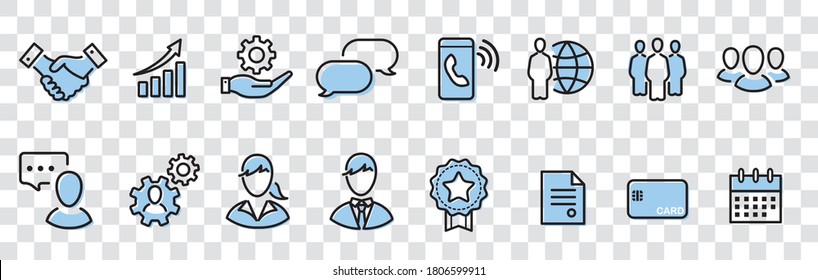 business loyalty icons vector sign