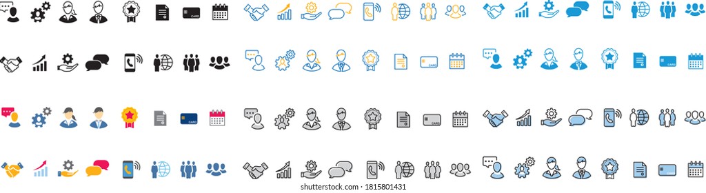 business loyalty icons vector sign