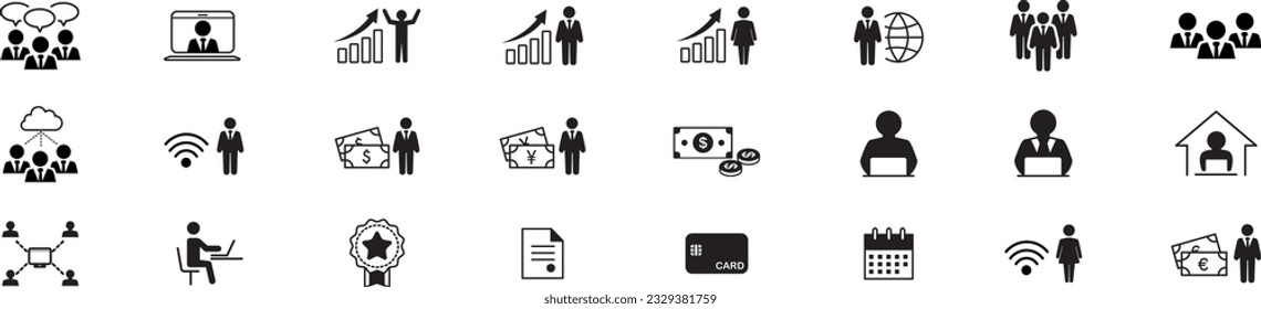 business loyalty icons vector sign