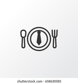 Business Lunch  Icon Symbol. Premium Quality Isolated Dinner Element In Trendy Style.