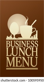 Business Lunch Menu Card Design template.