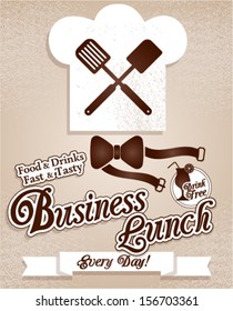 Business lunch.Menu.Chef,kitchen,cooking. 