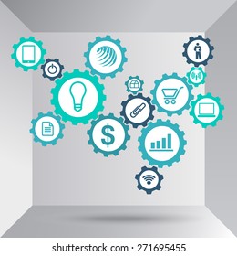 Business Machine Abstract Concept