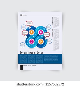 Business magazine, brochure layout easy to editable