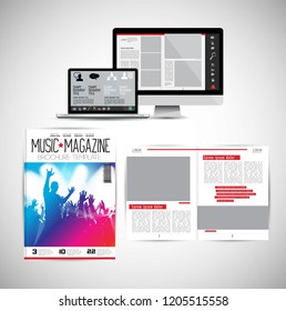 Business magazine, brochure layout easy to editable