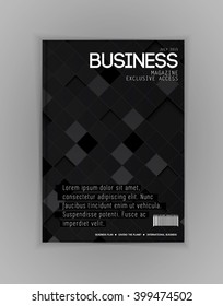 Business magazine cover, vector