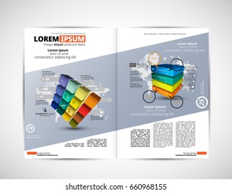 Geschäftsmagazin-Layout 