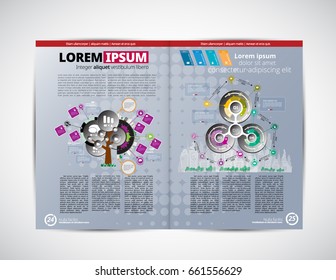 Business magazine layout