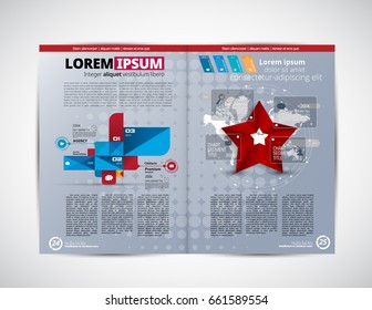Business magazine layout