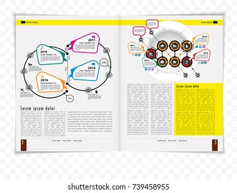 Diseño de revista de negocios
