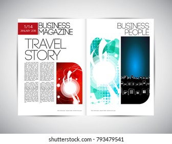 Diseño de revista de negocios