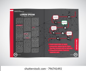 Business magazine layout