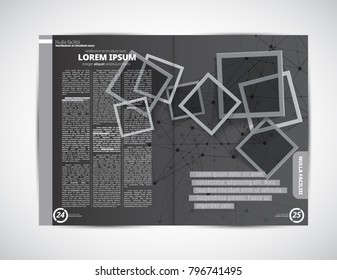 Business magazine layout