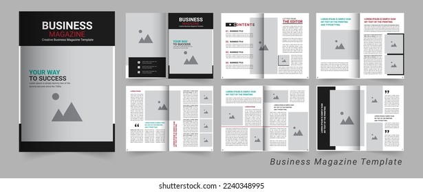 Business Magazine template for company and business