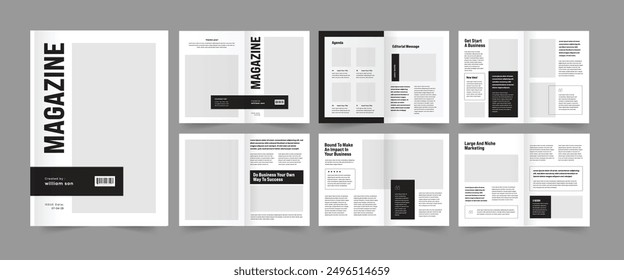 Business Magazine Template Fashion Magazine Design