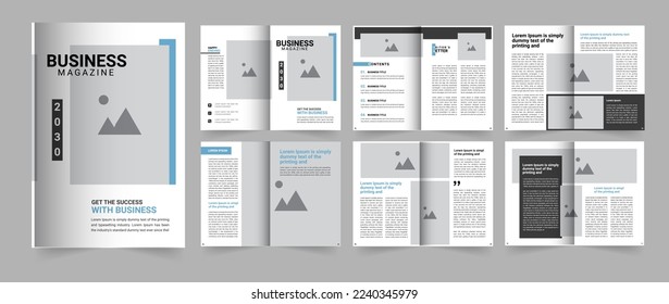 Business Magazine template for your company and business