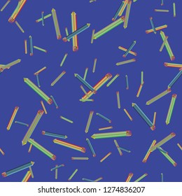Business magic multicolor pencil background seamless pattern.