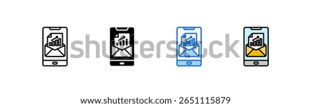 Business Mail Icon Set Multiple Style Collection