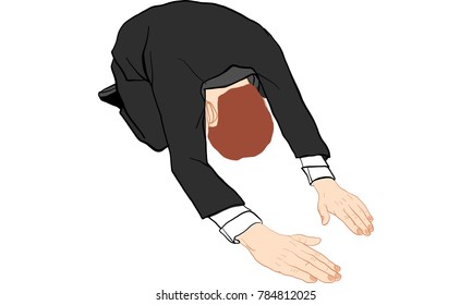business man action vector