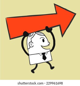 Business man Arrow