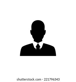 Business man avatar profile - vector icon