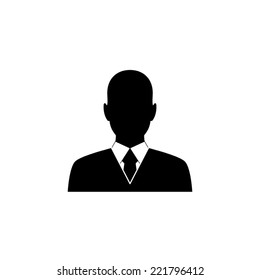 Business man avatar profile - vector icon