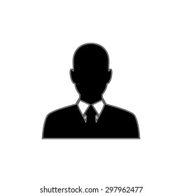Business man avatar profile - vector icon