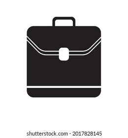 Business man bag or Briefcase icon isolated on white background