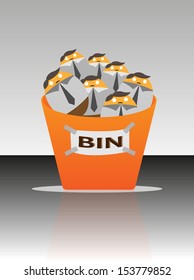  Business man in the Bin