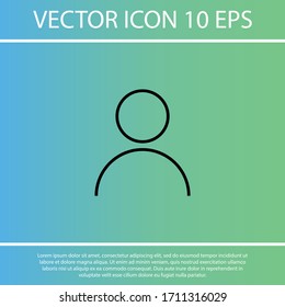 estilo lineal de línea de icono del vector negro del hombre de negocios en el fondo. Icono de mejor ilustración de 10 pasos