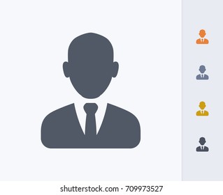 Business Man - Carbon Icons. A professional, pixel-aligned icon. 