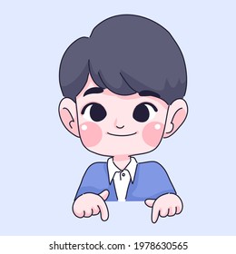 Business man cartoon character design of vector.