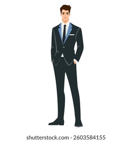 Business man Cartoon character illustration 