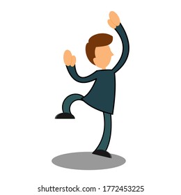 Business man cartoon character.- vector illustration