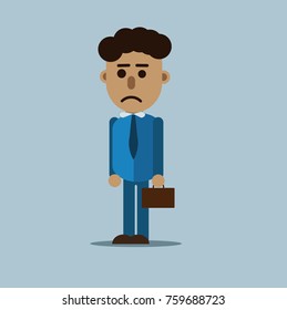 Business man cartoon character, Vector Illustration, EPS10.