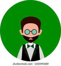 Business man. Cartoon design. Vector illustration