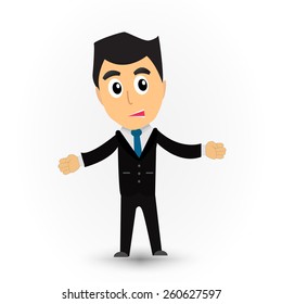 Business man cartoon vector. 