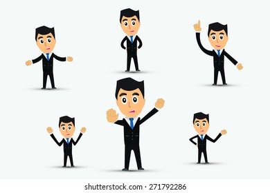 Business man cartoon vector. 