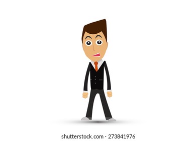 Business man cartoon vector.