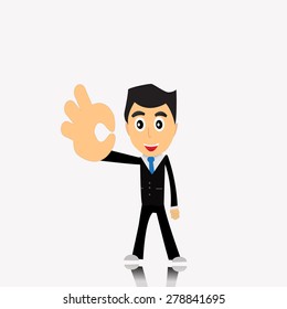 Business man cartoon vector. 