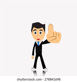 Business man cartoon vector. 