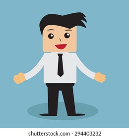 Business man cartoon vector. 